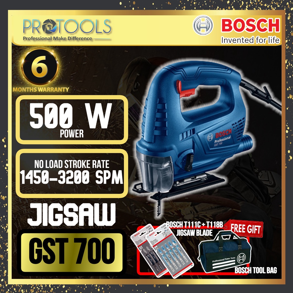 BOSCH GST700 (GST 700) PROFESSIONAL CORDED JIGSAW 500W COMBO DEAL