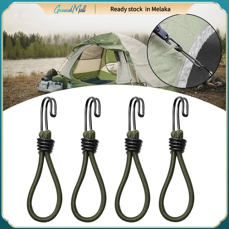 Elastic Rope Buckle Tent Nail Hook Camping Nail Hook Flysheet Elastic 