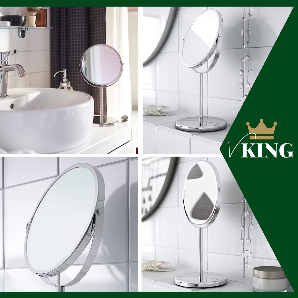IKEA MAKE UP MIRROR MAGNIFYING MIRROR TRENSUM MIRROR STAINLESS STEEL