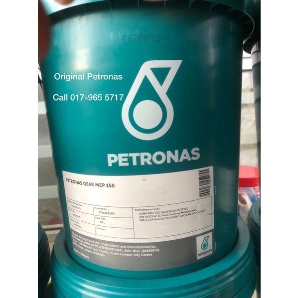 Gear oil Petronas MEP 150 18 liter 18L industrial Gear Oil VG150 MEP150