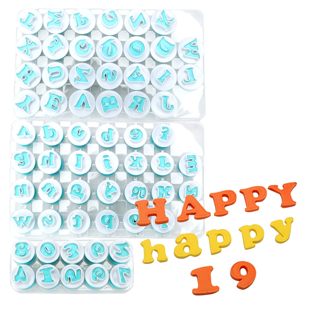 Letter Cutter Set Letter Mold 10/26 Pieces Small Size Abundant Biscuit ...