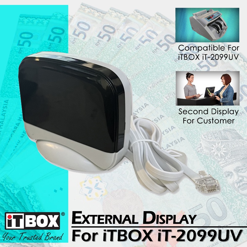 iTBOX iT-2099UV External Customer Display | Second Display For Customer ...