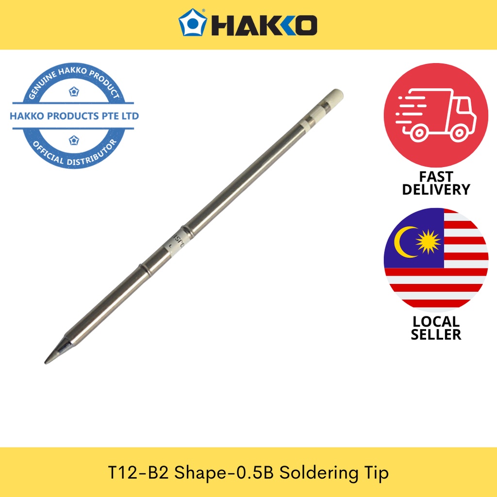 HAKKO T12B2 Shape0.5B Soldering Tip Hakko Products T12 Soldering Station Iron Tip Welding