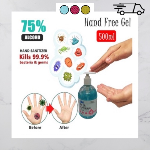 Hand Sanitizer Kill 99.99% Germs Anti Virus 75% Alcohol Gel (500ml ...