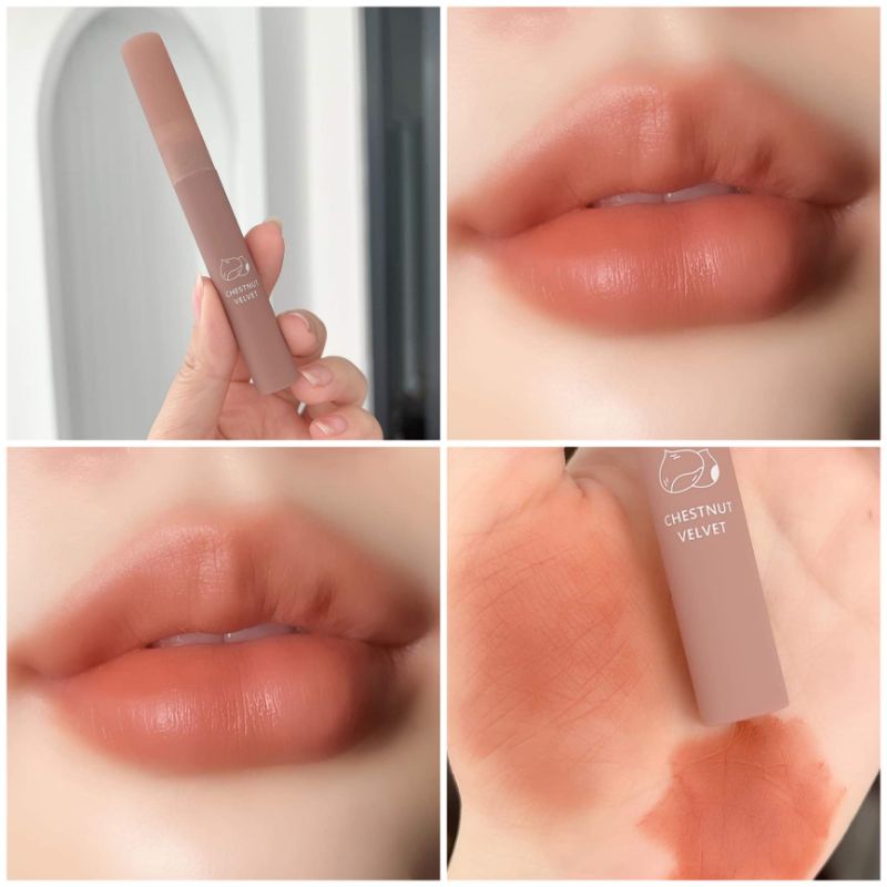 Lip Color Milk Tea Warm Tone Apply And Look Very Expensive. Velvet Matte Texture And Blend Them ...