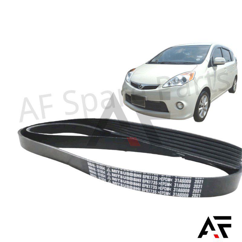 Original Mitsuboshi Fan Belt 6PK1735,Alternater,Air Cond Fan Belt