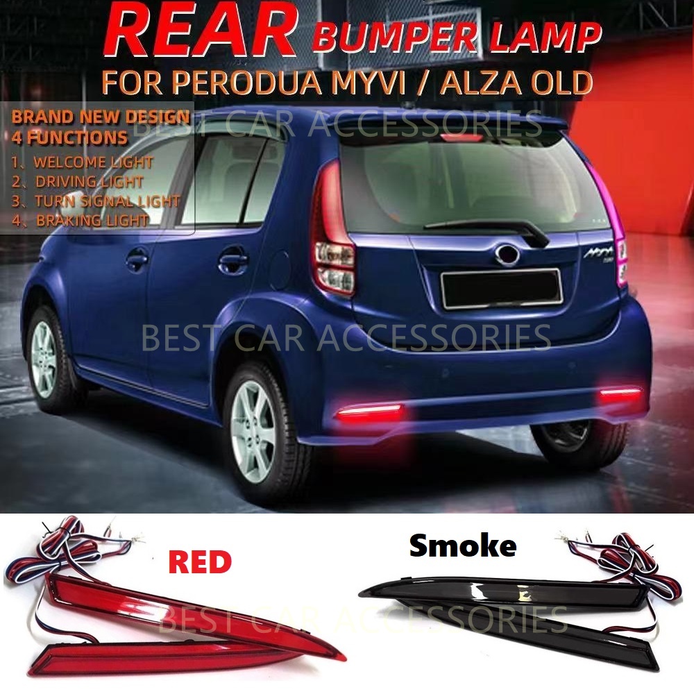 Perodua Myvi Lagi Best Alza Led Rear Bumper Reflector Pcs Set