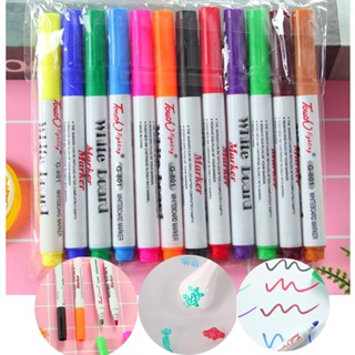 Deli 8/12 Colors Magical Water Painting Pen Water Floating Doodle Pens  Children Diy Early Education Toys Art Whiteboard Marker