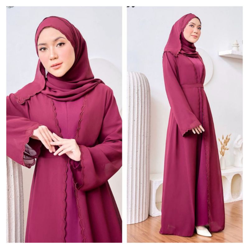 Abaya Tanisha! Set Jubah dan Cardigan! 790 Set Jubah Sulam! Shawl Sulam ...