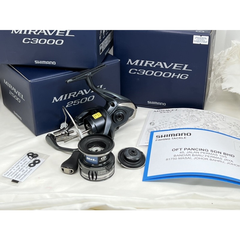 2022 SHIMANO fishing reel MIRAVEL SPINNING REEL WITH YEAR LOCAL