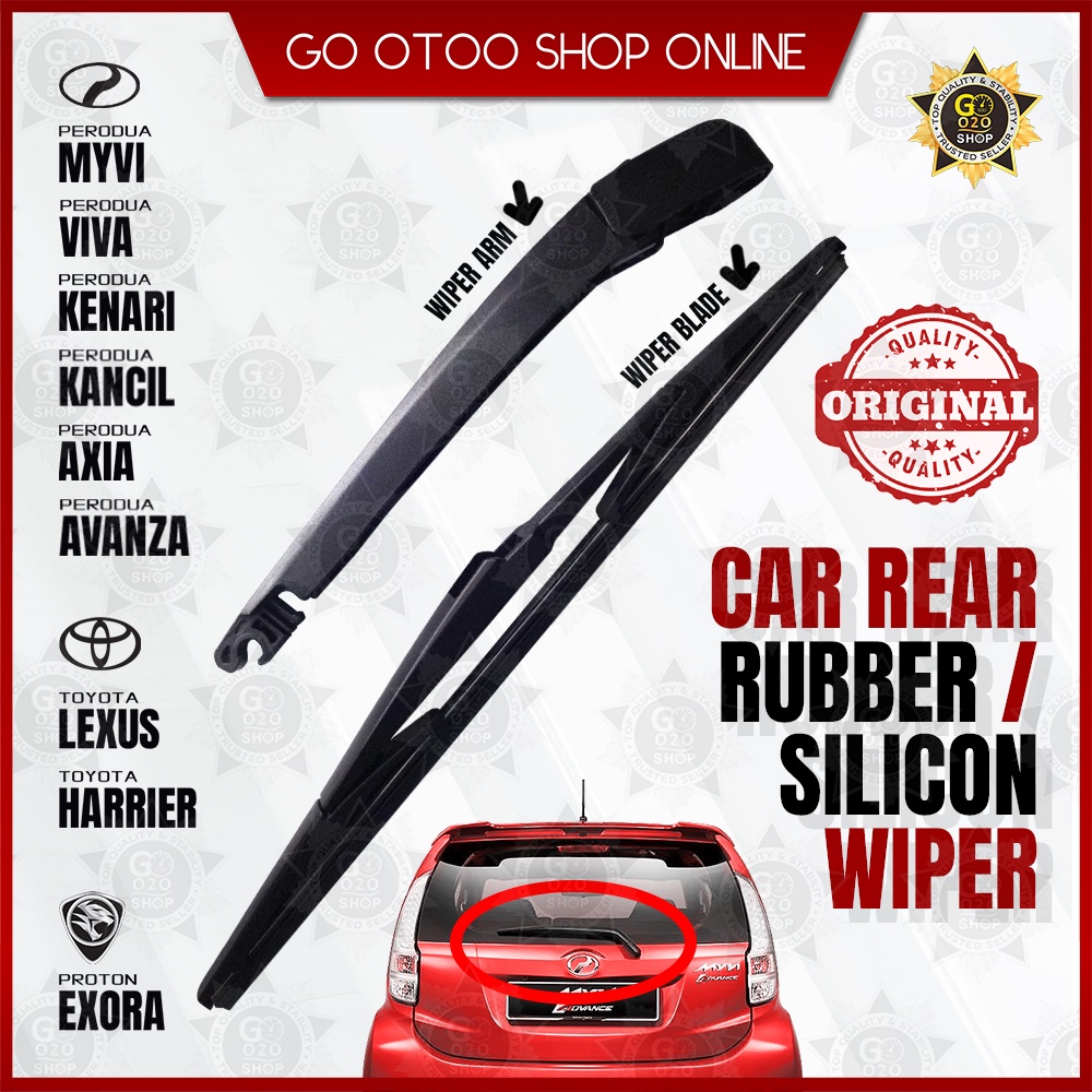 Car Rear Wiper Arm Rear Wiper Blade with Arm For Myvi Viva Kelisa ...