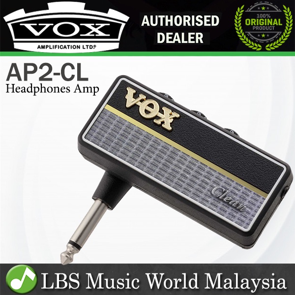 Vox AP2CL AmPlug Clean Guitar Compact Headphones Amp Amplifier (AP2 CL ...