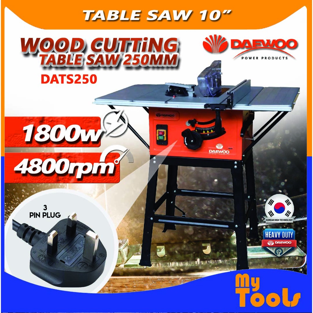 Mytools DAEWOO TABLE SAW DATS250 2000W 10