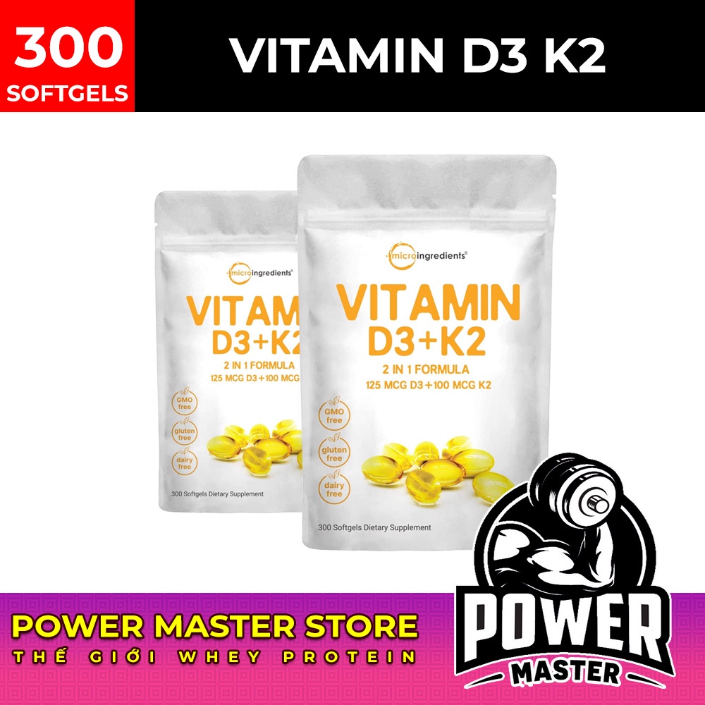 Micro INGREDIENTS VITAMIN D3 K2 MK7 300 Tablets Shopee Malaysia