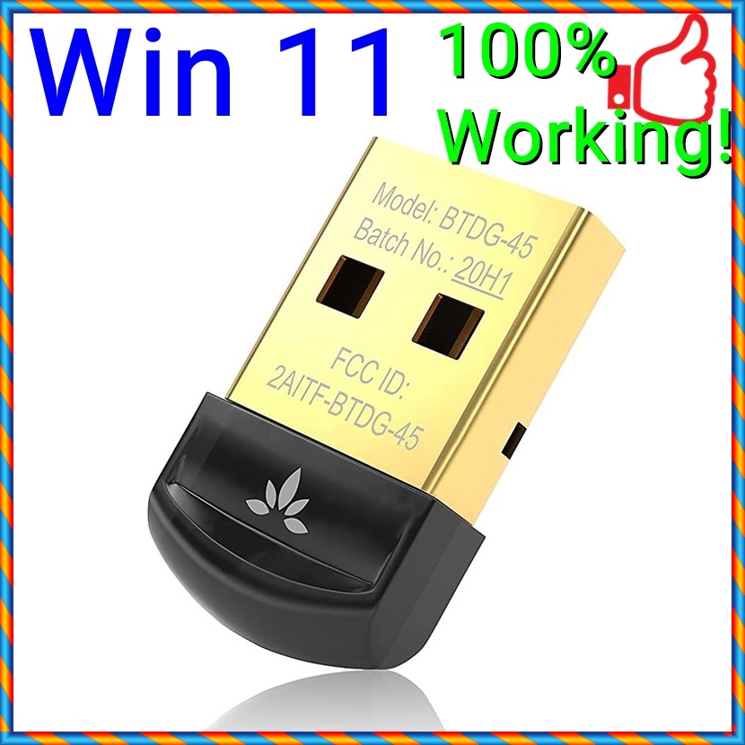 Windows 11 Avantree DG45 Bluetooth 5 0 USB Dongle For PC Laptop