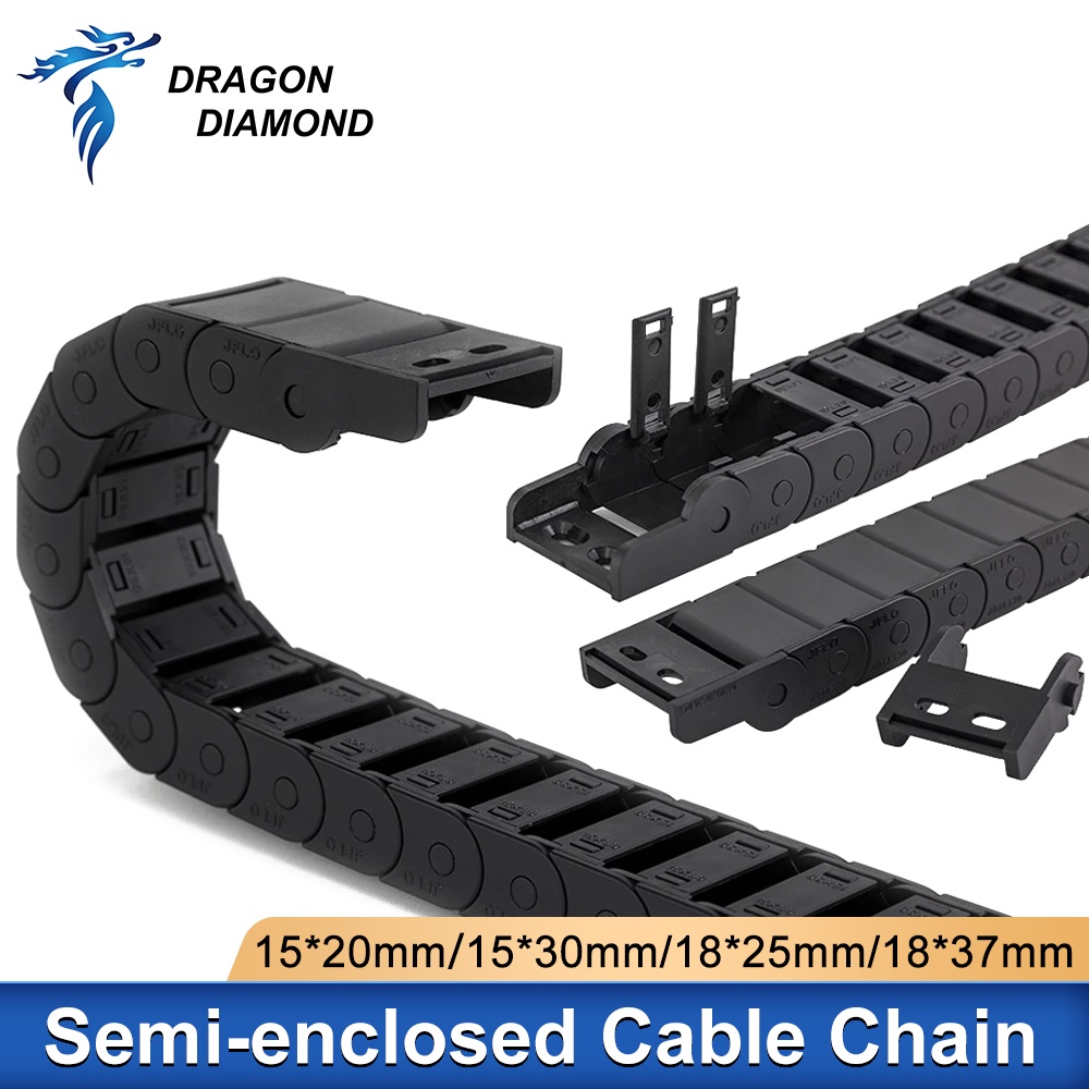 Opening Cable Chain Transmission Bridge Drag Chain 15x20 15x30 18x38mm ...