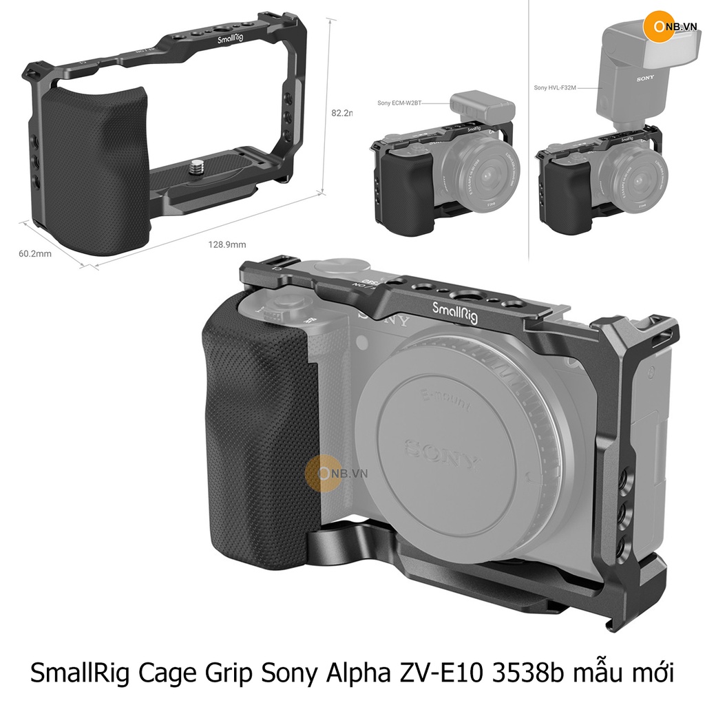 Smallrig New Sony ZVE10 3538b Grip Protection Frame Shopee Malaysia
