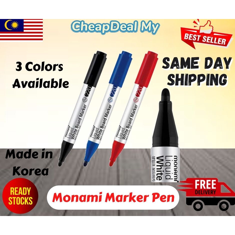 Whiteboard Marker pen Monami Shopee Malaysia