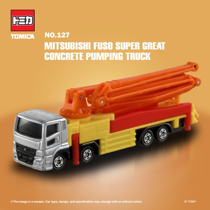 Takara Tomy Tomica Long Type Tomica No.127 Mitsubishi Fuso Super Great Concrete Pumping Truck 22 Shopee Malaysia