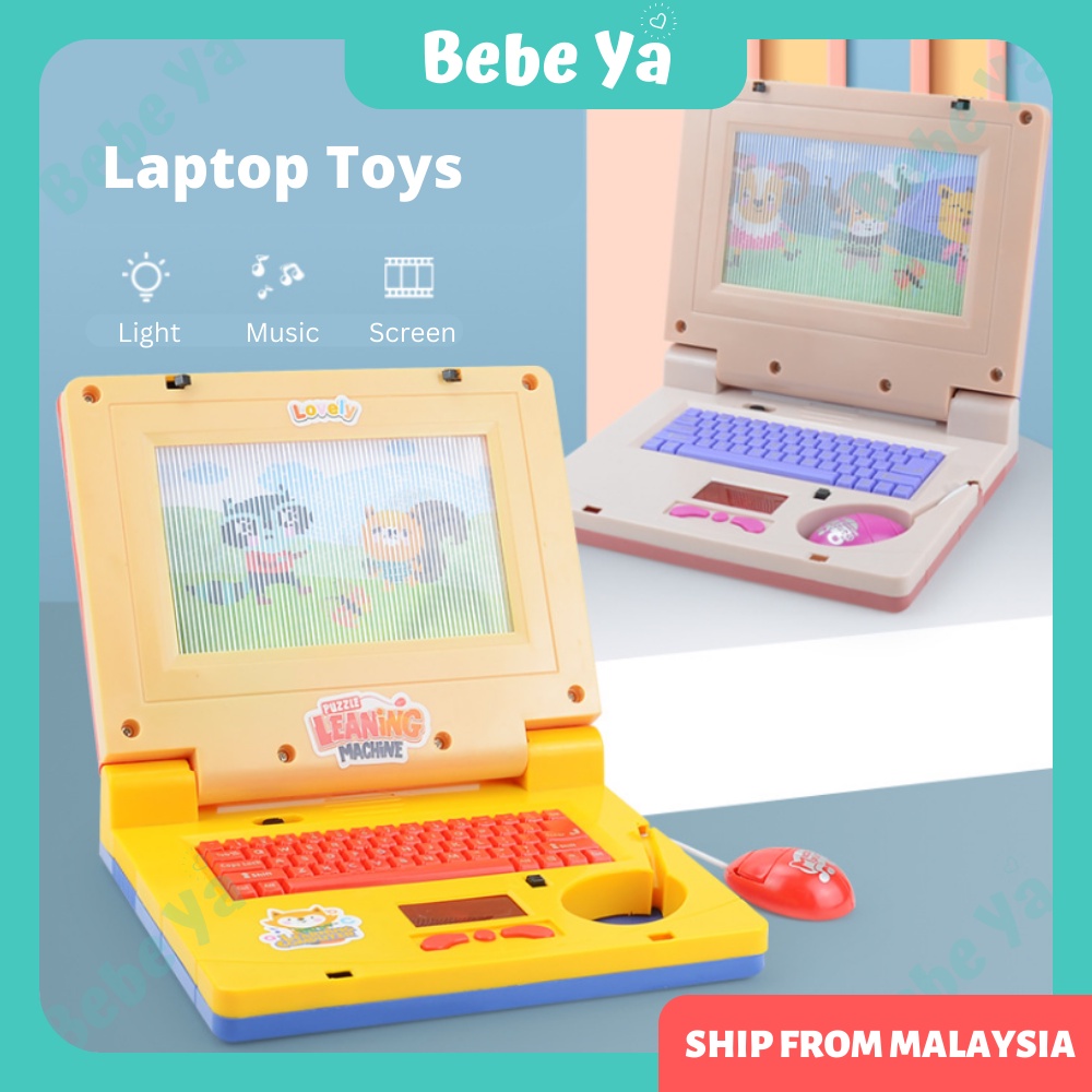 Kids Laptop Toys - Pretend Play Computer Learning Toy Musical Learning