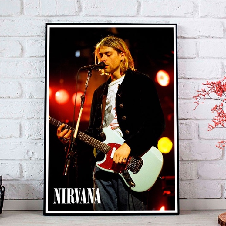 Nirvana Multiple Poster KURT COBAIN Picture Size 33X48 cm | Shopee Malaysia