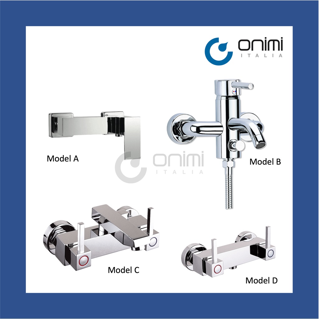 Onimi - Exposed Bath Shower Mixer / Bathtub mixer / Long Bath Mixer ...