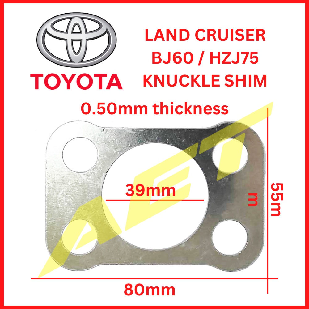 Toyota Land Cruiser Axle Kingpin Knuckle Sim 0.50mm Thickness x 4pcs ...