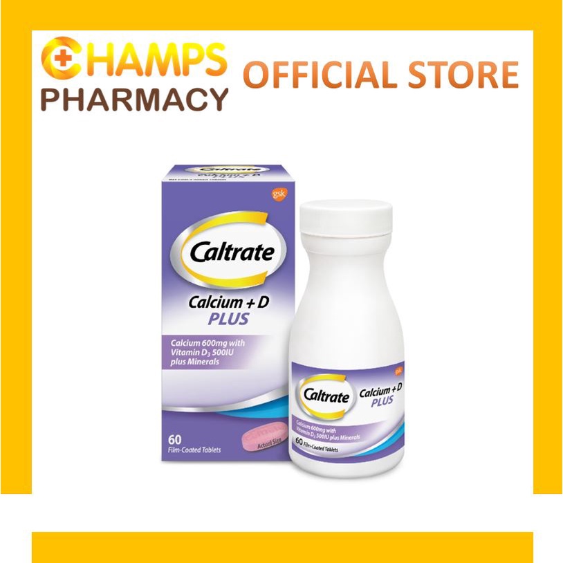 Caltrate 600 Plus Kalsium 60 tablet | Caltrate 600 Plus Calcium 60 tabs ...