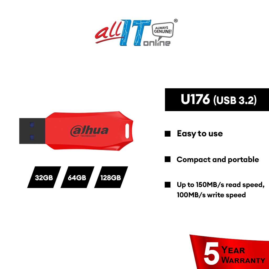 Code DAHUA USB-U176-31-64G Clé USB 3.2 Gen1 64 Go
