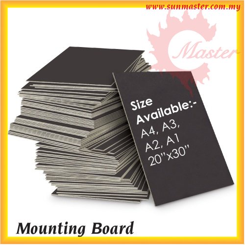 Mounting Board Modeling Board Black Board White Board Hitam Kad