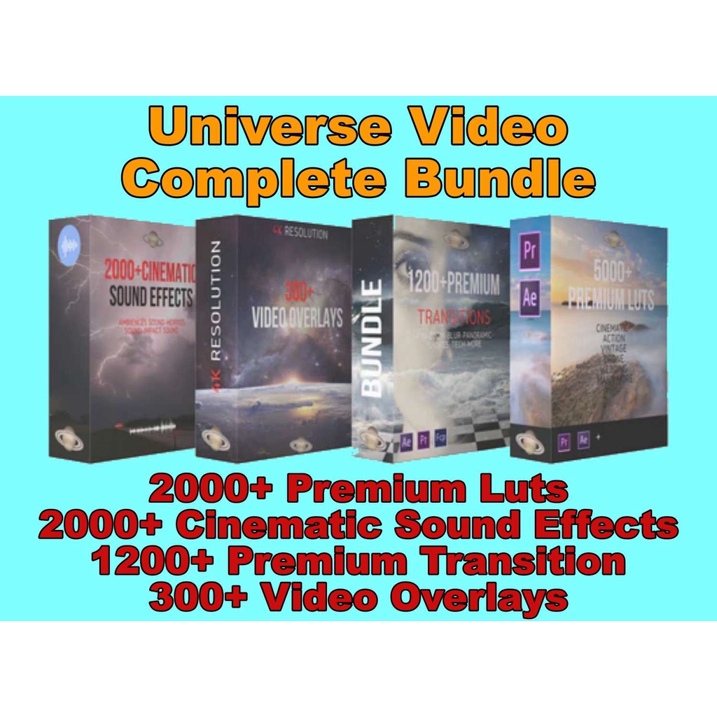 Universe Video Complete Bundle 8500+ Tools for Filmmakers Included ...