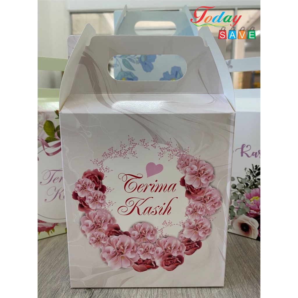 Wedding Door Gift Box Terima Kasih Thank You Goodie Bag Party Pack