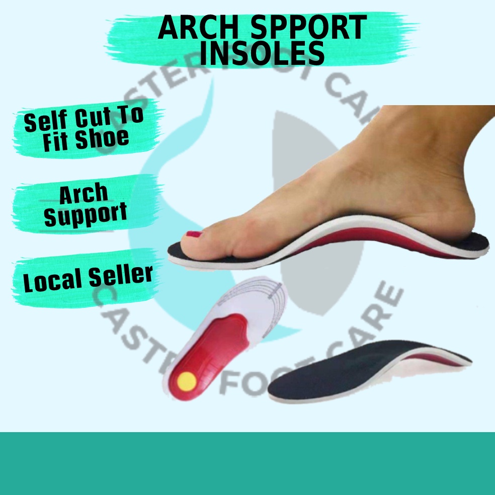 High Arch Insole Support Cushion Shoe Orthotic Insoles for Flat Foot, Plantar Fasciitis Feet