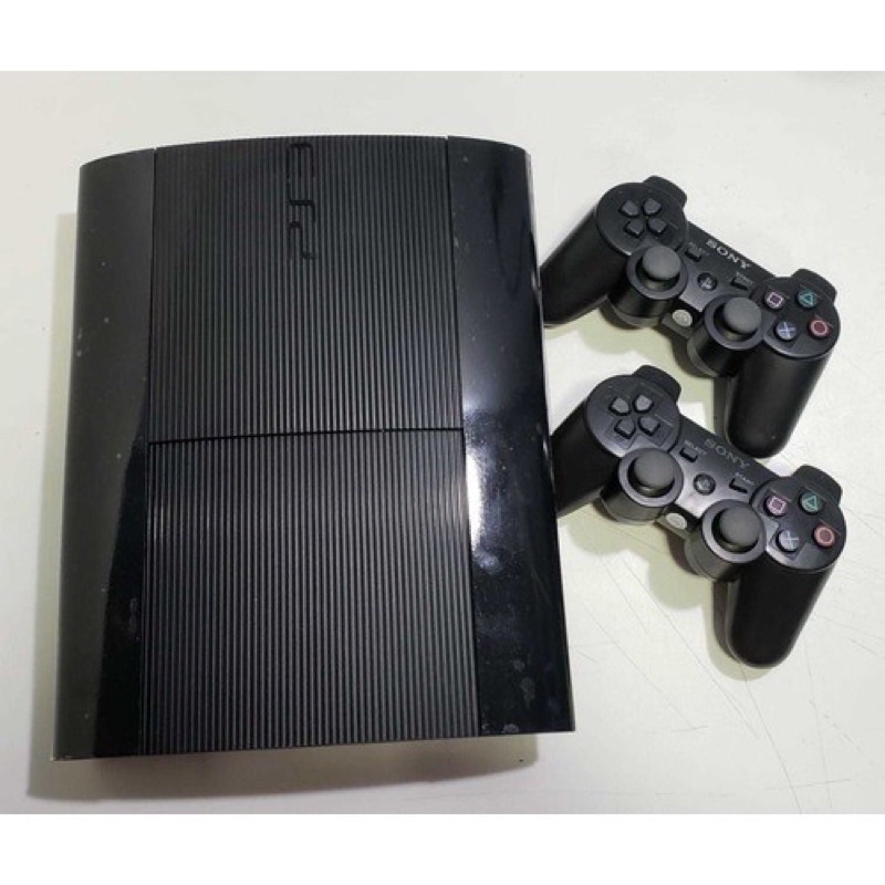 (USED)SONY PS3 256GB (JAILBREAK) SUPER SLIM + 2 CONTROLLER Shopee Malaysia