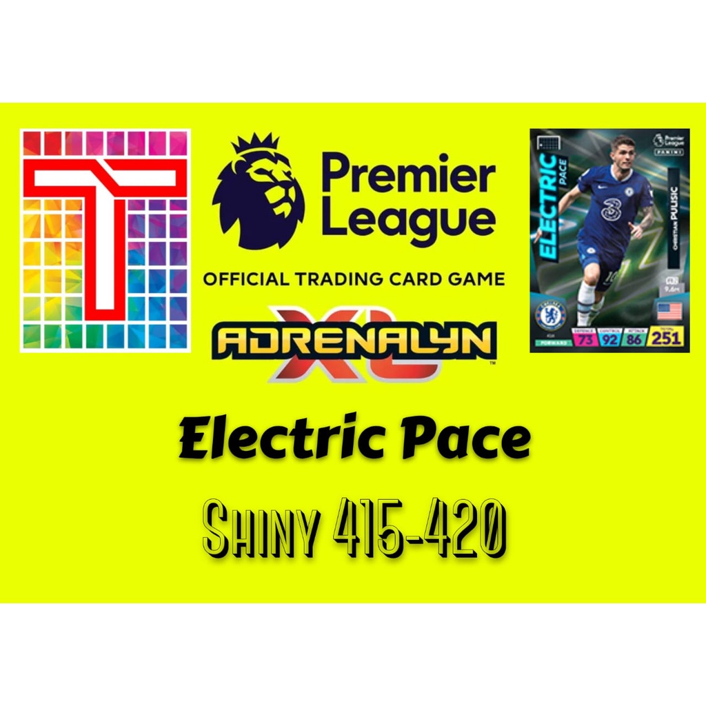Panini Adrenalyn XL 22/23 Premier League Electric Pace Cards (Shiny ...