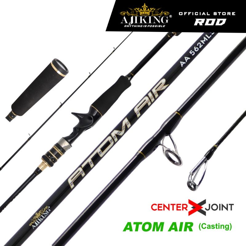 UP TO 6KG MAX LOAD) JORAN PANCING SPINNING CASTING AJIKING ATOM AIR FISHING  ROD WITH HIGH DENSITY 24T CARBON BLANK