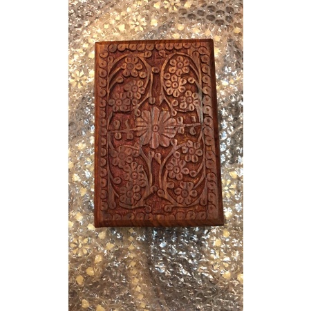 Wooden Jewelry, Gift, Handmade Box with secret lock Handicraft | Shopee ...