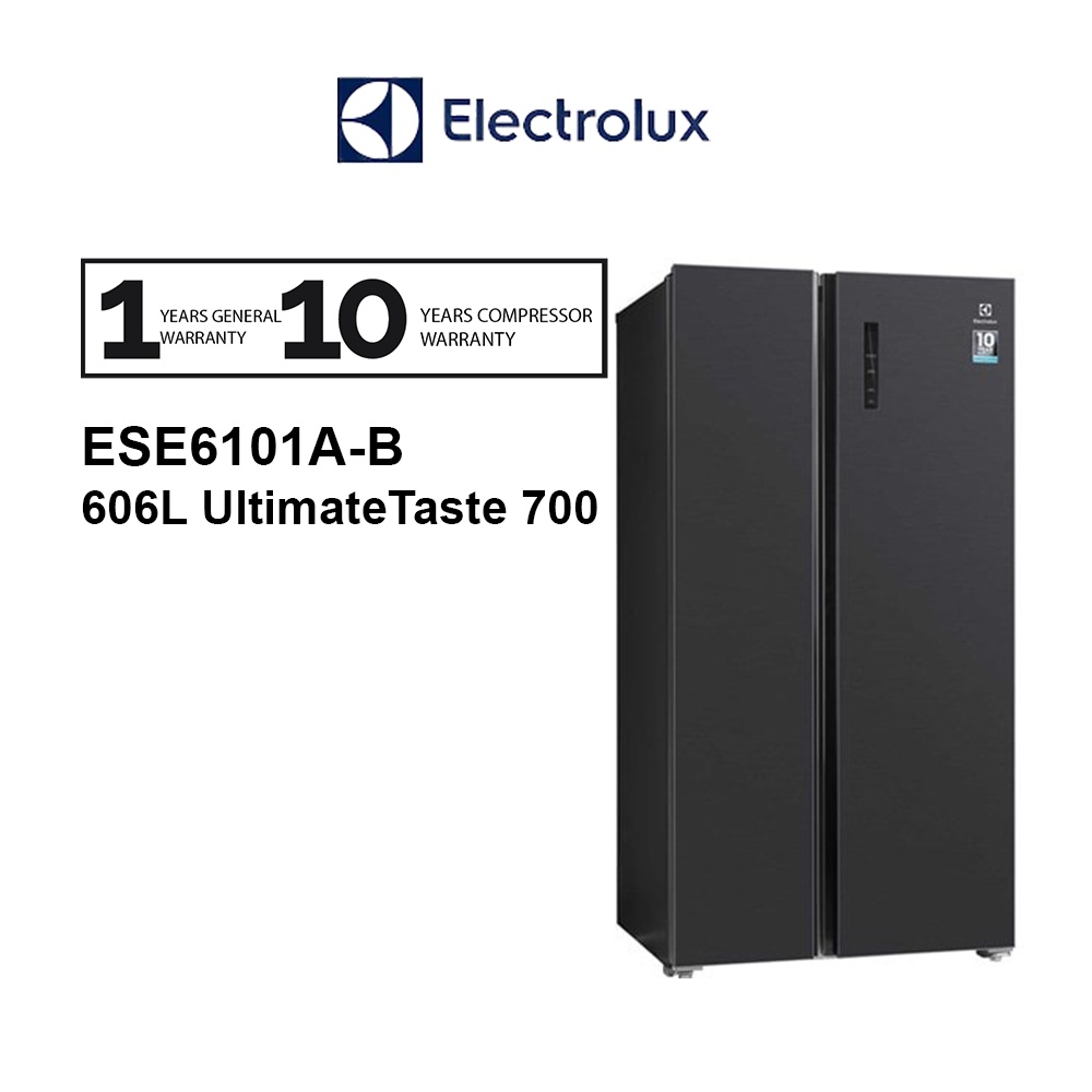 Electrolux Side by Side Inverter Ultimate Taste700 Fridge (606L