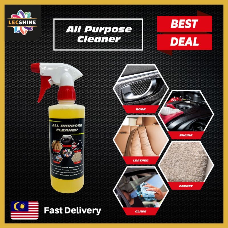 Lecshine All Purpose Cleaner(No 1 Premium Car Cleaner 500ml) Shopee