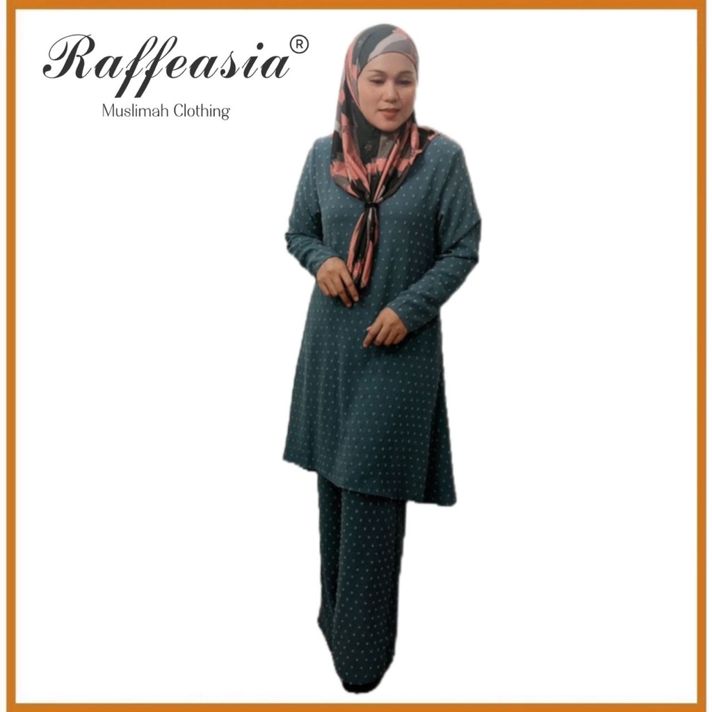 Muslimah Suit Blouse Dan Seluar Palazo Set Warda Dari Raffeassia ...