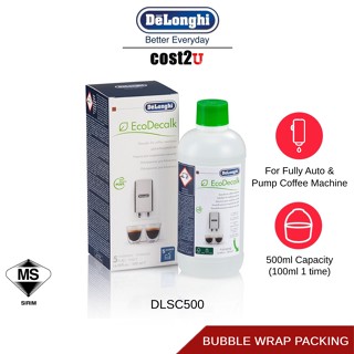 Delonghi Ecodecalk Coffee Machine Descaler Solution 500ml New In Box