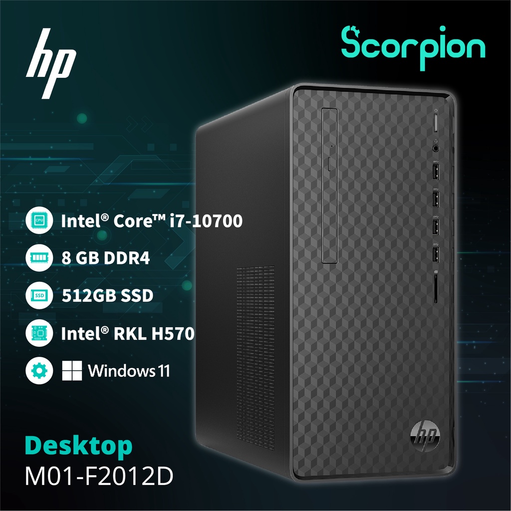 HP M01F2012d Desktop PC Shopee Malaysia