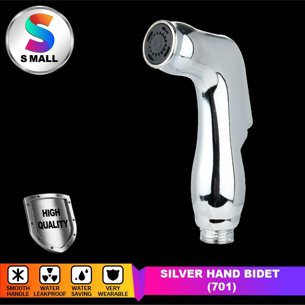 BATHROOM TOILET HANDHELD MODERN HAND SPRAY BIDET WATER HEAD ONLY SILVER