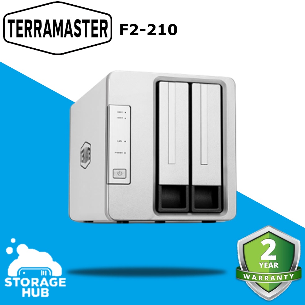 TerraMaster F2210 2Bay Home/Personal NAS BAREBONE SYSTEM W/O HDD