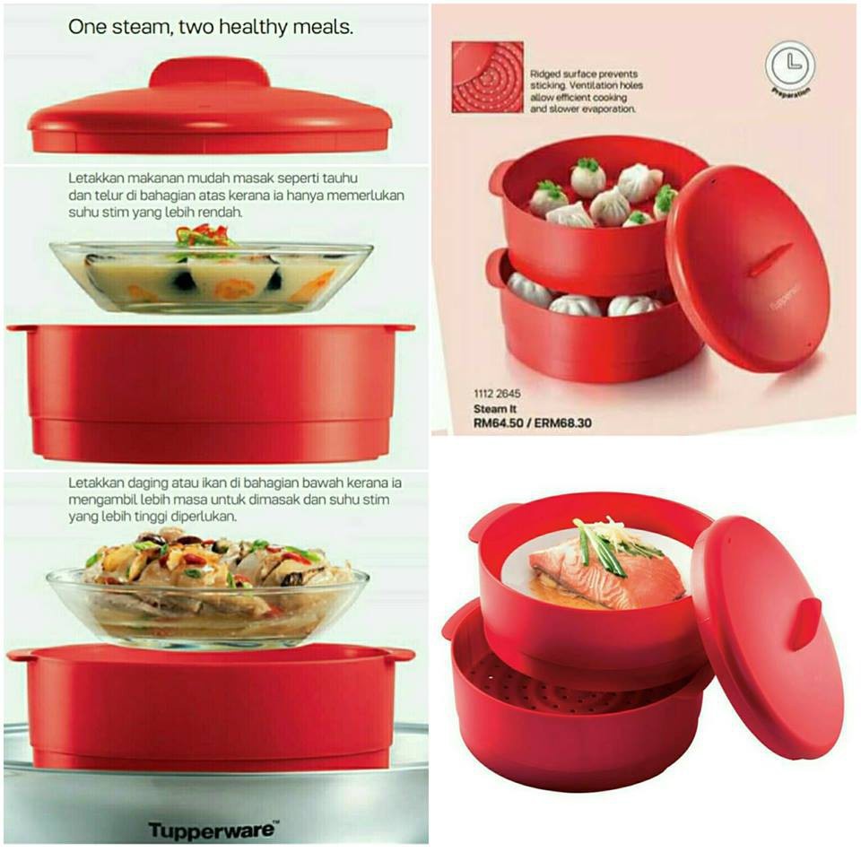 Tupperware Steamer It Food Steamer Steam Makanan Pengukus Makanan