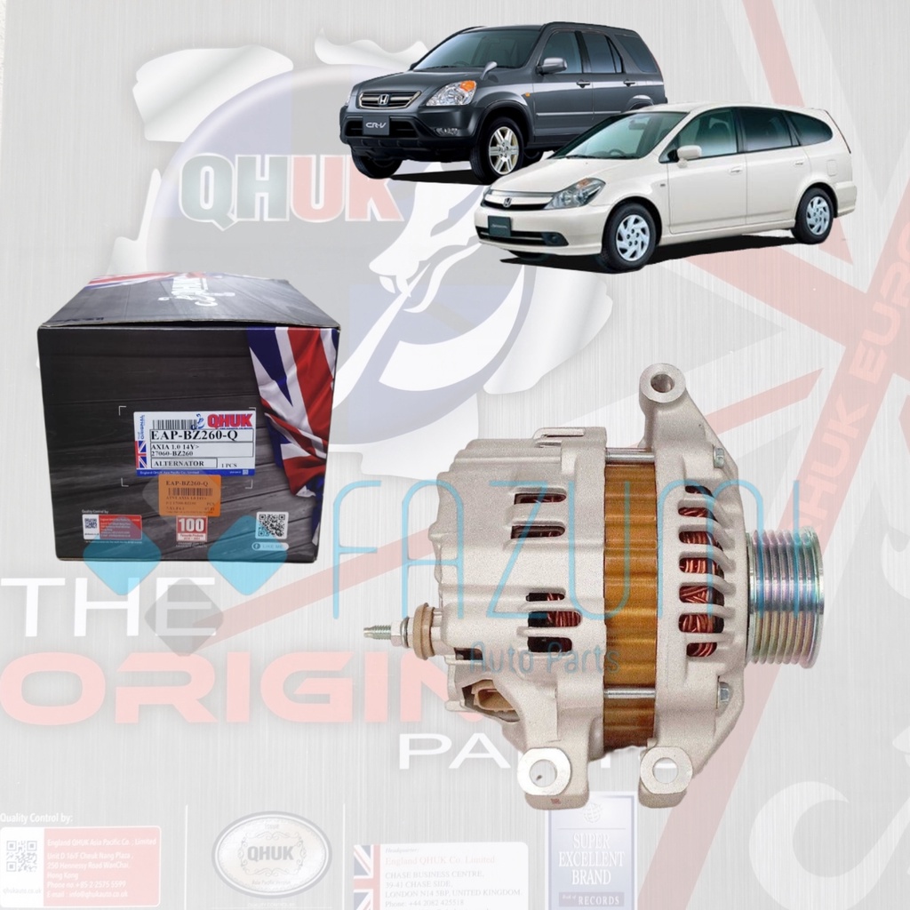 Honda CRV 2.0 2002/ Stream 2.0 2001 QHUK Alternator Shopee Malaysia