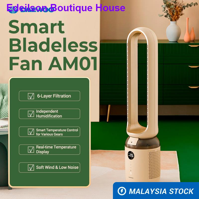 Xiaomi DAEWOO AM01 Air Purifier Humidifier Bladeless Fan 3in1 Formaldehyde Removal Smart