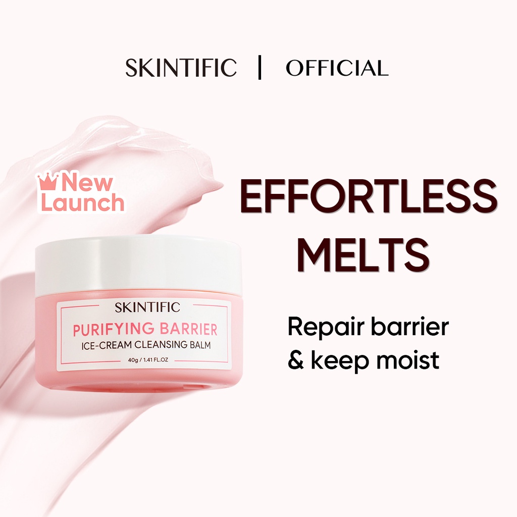 SKINTIFIC Cleansing Balm Make Up Remover Purifying Barrier Ice Cream