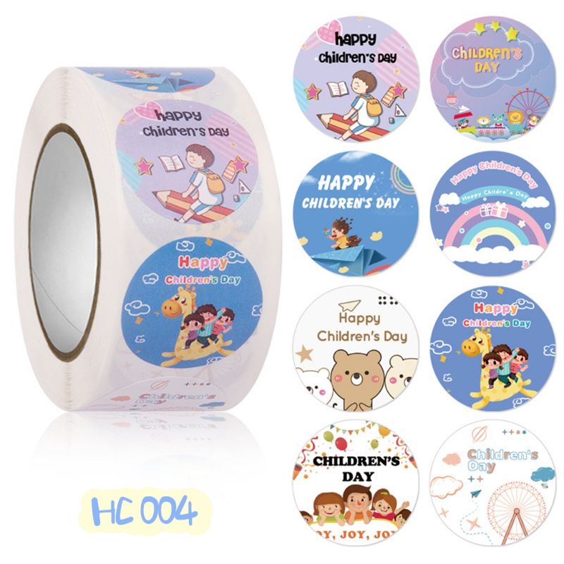 🇲🇾Ready Stock现货🇲🇾 Happy Children Day Sticker 儿童节快乐贴纸 / Seal Label ...