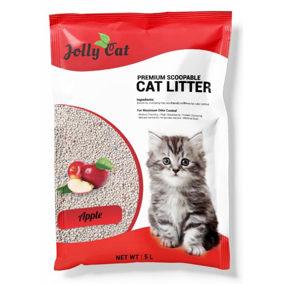 [express] Jolly cat bentonite cat litter apple 5L jollycat apple